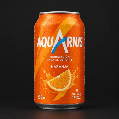 Aquarius Naranja en lata